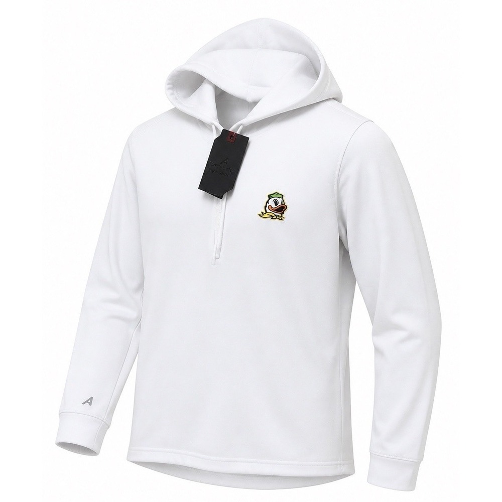 Oregon Ducks White Hoodie Pullover Men's 2XL Antigua